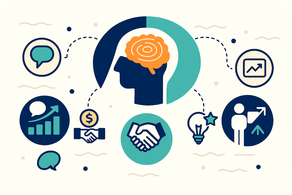 Descubre cómo la comunicación persuasiva ayuda a emprendedores a vender más, negociar mejor y liderar con confianza aplicando técnicas éticas de mentalismo.