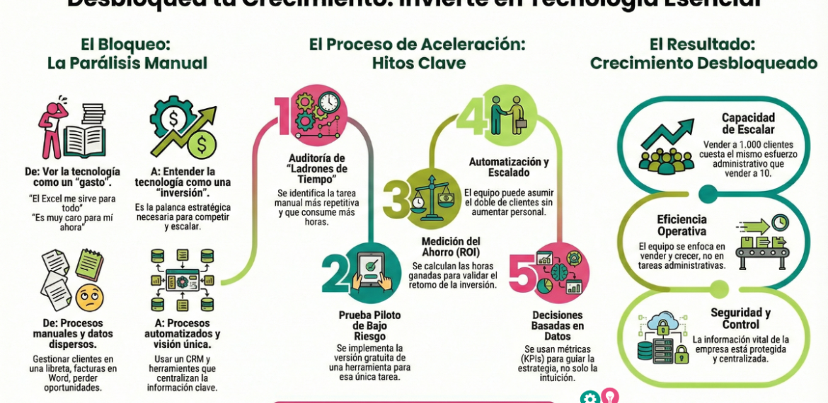 Cómo superar el bloqueo de no invertir en tecnología esencial para acelerar tu empresa 0 (0)