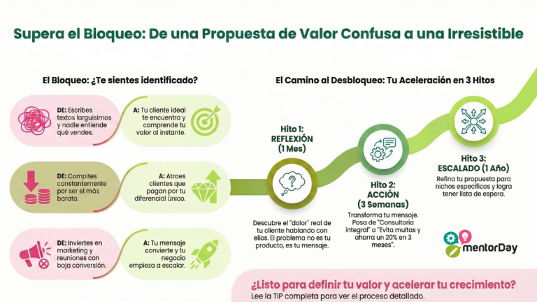 Supera tu bloqueo de propuesta de valor confusa