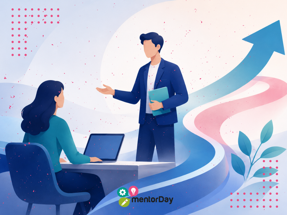 Microcrédito para emprendedoras: emprendedora trabajando en su proyecto con apoyo pedagógico y financiero