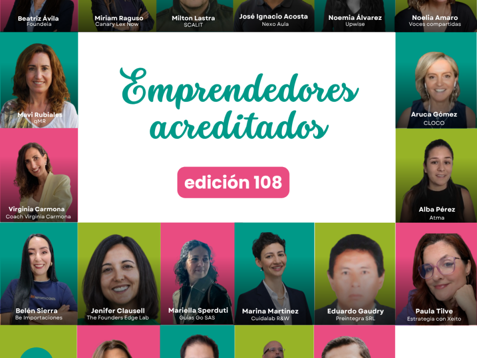 Orla de emprendedores acreditados en la edición 108 de mentorDay