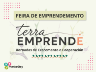 Cartel de Terra Emprende, feria de emprendimiento rural en A Estrada, Galicia, 28 y 29 de mayo de 2026
