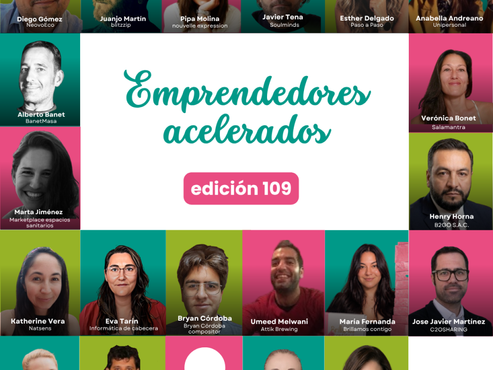 21 emprendedores acelerados en la edición 109 de mentorDay: proyectos reales de varios países