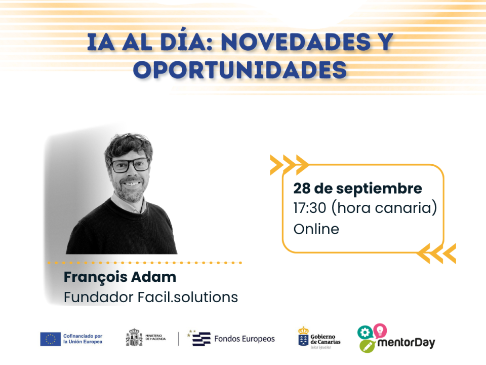 Éxito en el webinar «IA al día: novedades y oportunidades», organizado desde el centro Red CIDE de mentorDay -